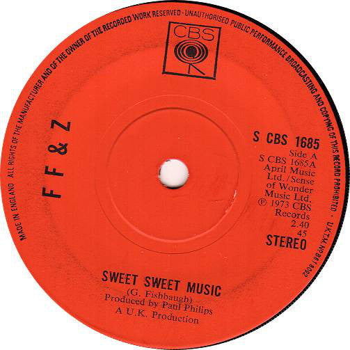 Fishbaugh, Fishbaugh & Zorn - Sweet Sweet Music (7")