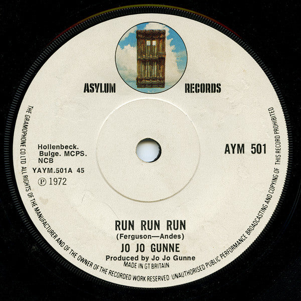 Jo Jo Gunne - Run Run Run (7", Single)
