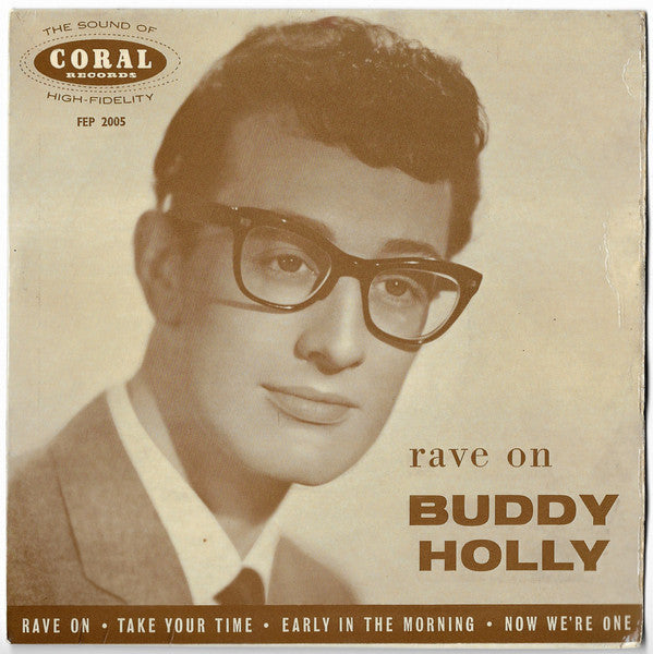 Buddy Holly - Rave On (7", EP, Rou)