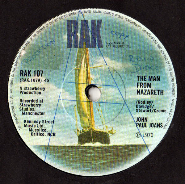 John Paul Joans - The Man From Nazareth (7", Sol)