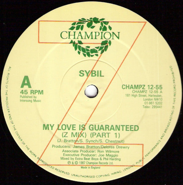 Sybil - My Love Is Guaranteed (12")