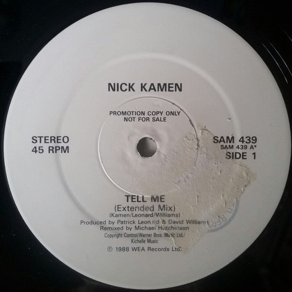 Nick Kamen - Tell Me (12", Promo, W/Lbl)