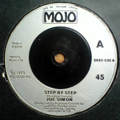 Joe Simon - Step By Step (7", Single)