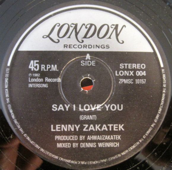 Lenny Zakatek - Say I Love You (12