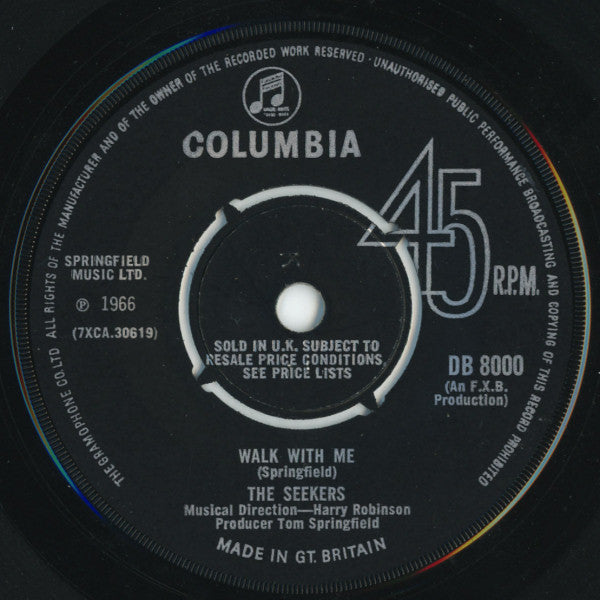 The Seekers - Walk With Me (7", Single)