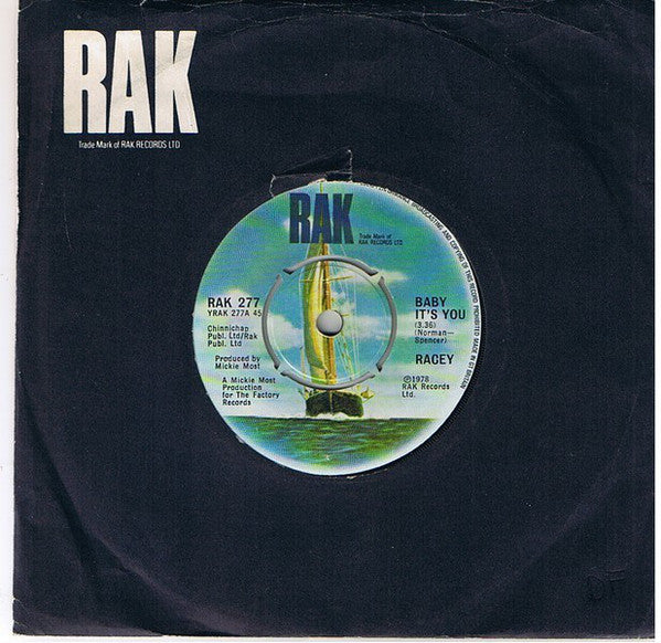 Racey - Baby It's You (7", Single)