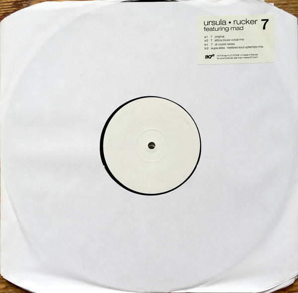 Ursula Rucker Featuring MAD* - 7 (12", EP, Promo, W/Lbl)