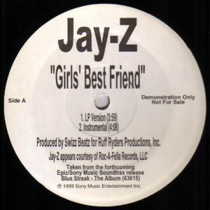 Jay-Z - Girls' Best Friend (12", Single, Promo)