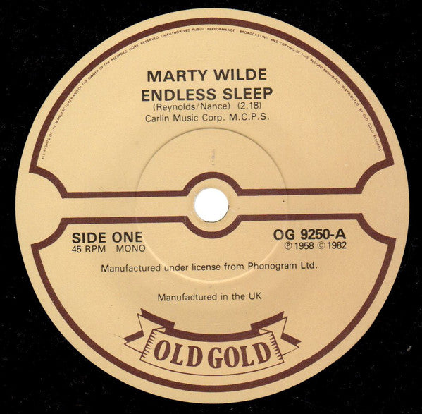 Marty Wilde - Endless Sleep / Donna (7")