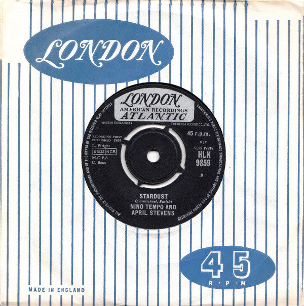 Nino Tempo & April Stevens - Stardust / 1 - 45 (7", Single)