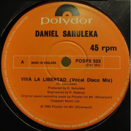 Daniel Sahuleka - Viva La Libertad (12", EP)