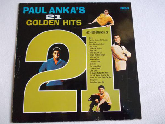Paul Anka - Paul Anka's 21 Golden Hits (LP, Comp)