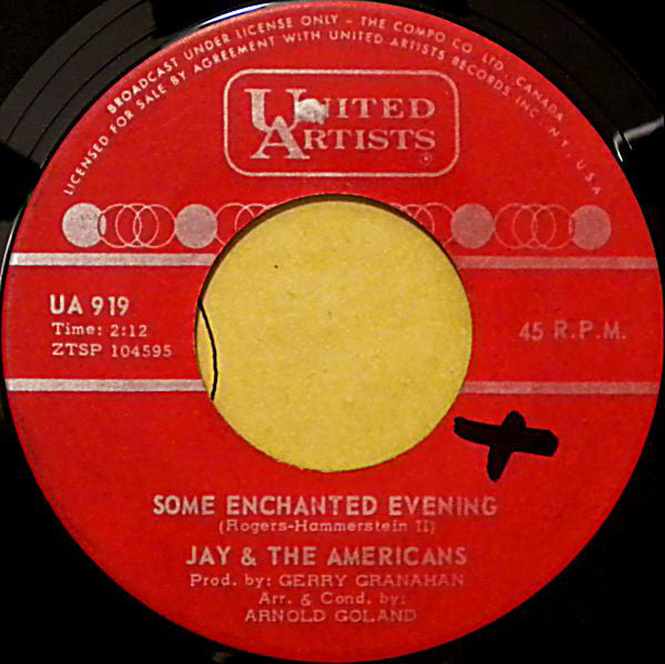 Jay & The Americans - Some Enchanted Evening (7", Single)