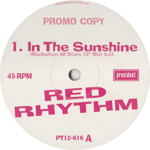 Red Rhythm - In The Sunshine (12", Promo)