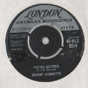 Johnny Burnette - You're Sixteen (7", Single)