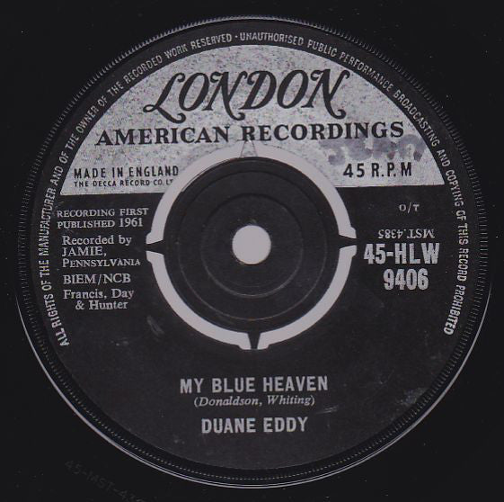 Duane Eddy - My Blue Heaven (7")