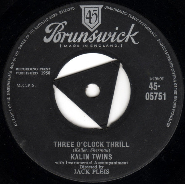 Kalin Twins - When / Three O'Clock Thrill (7", Single)