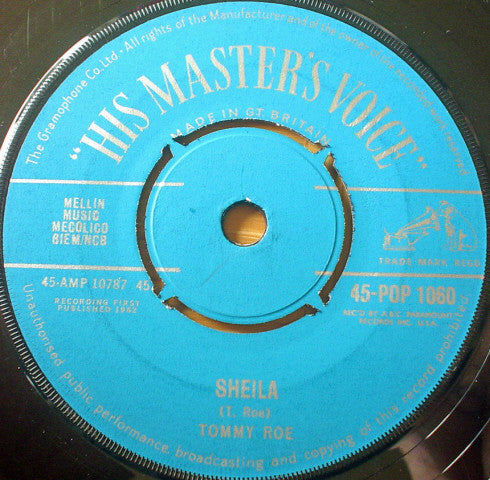 Tommy Roe - Sheila (7", Single)