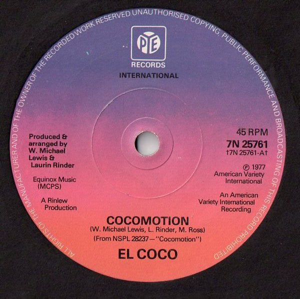 El Coco - Cocomotion (7", Single, Sol)