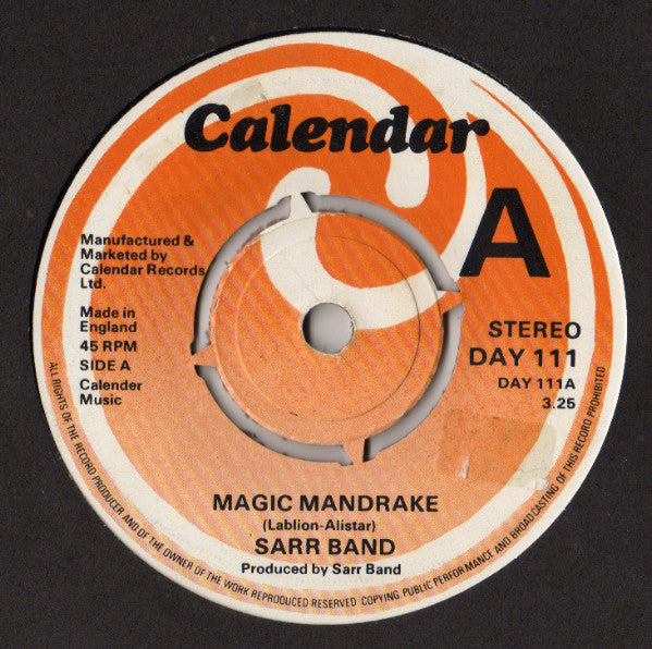 Sarr Band - Magic Mandrake / Mephisto (7", Single)