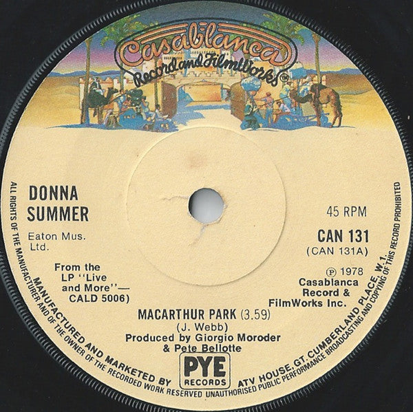 Donna Summer - MacArthur Park (7", Single, Com)