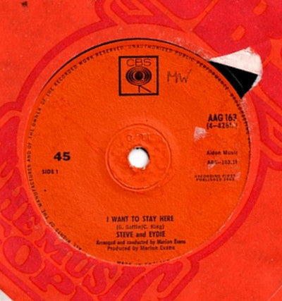 Steve & Eydie - I Want To Stay Here (7", Single, Sol)