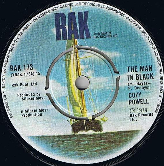 Cozy Powell - The Man In Black (7", Single)