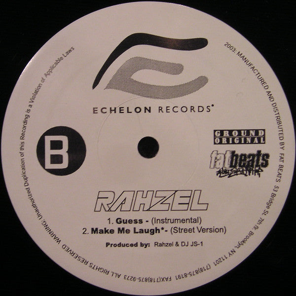 Rahzel - Guess (U Never Knew) (12")