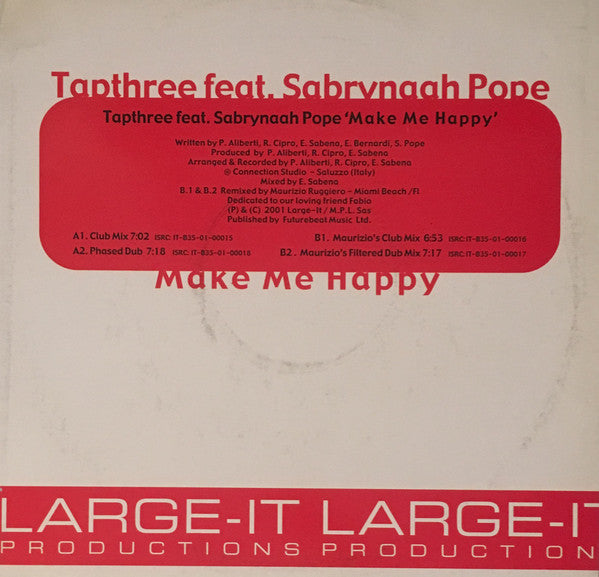 Tapthree Feat. Sabrynaah Pope - Make Me Happy (12")