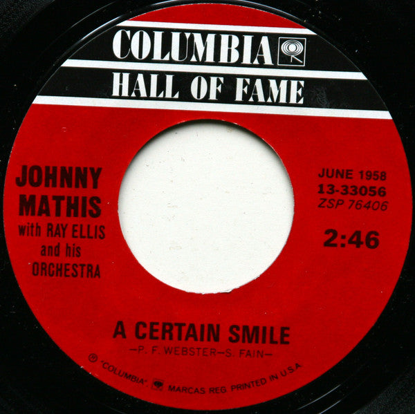 Johnny Mathis - A Certain Smile / Small World (7", RE)