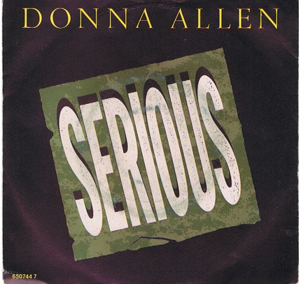 Donna Allen - Serious (7", Single)