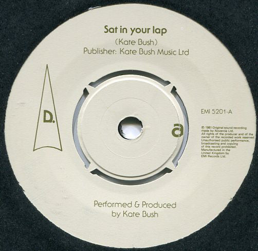 Kate Bush - Sat In Your Lap (7", Single, Kno)