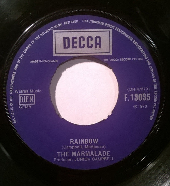 The Marmalade - Rainbow (7", Single)
