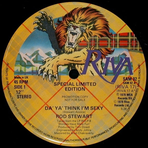 Rod Stewart - Da' Ya' Think I'm Sexy (12