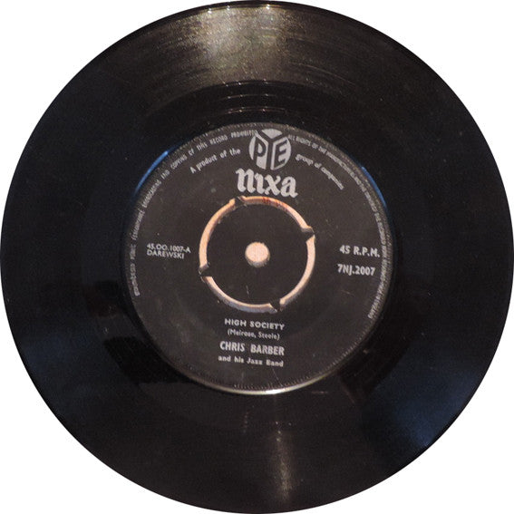 Chris Barber And His Jazz Band* - High Society (7", Single, Mono)