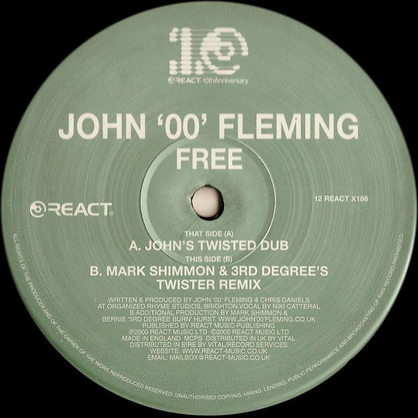 John '00' Fleming - Free (12")