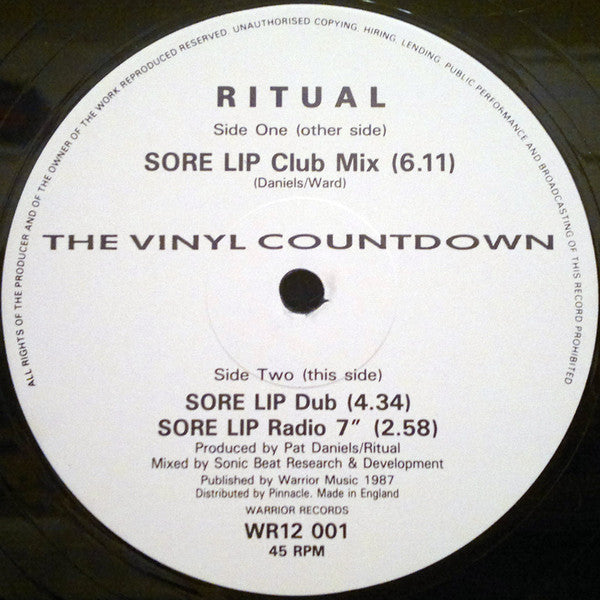 Ritual (5) - The Vinyl Countdown (12")