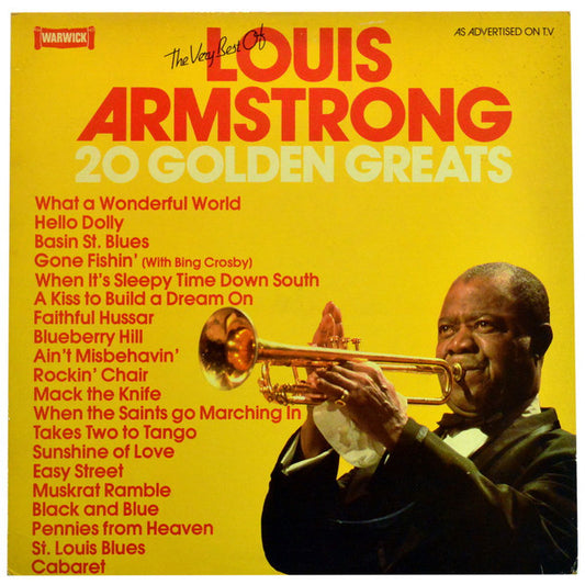 Louis Armstrong - The Very Best Of Louis Armstrong 20 Golden Greats (LP, Comp)
