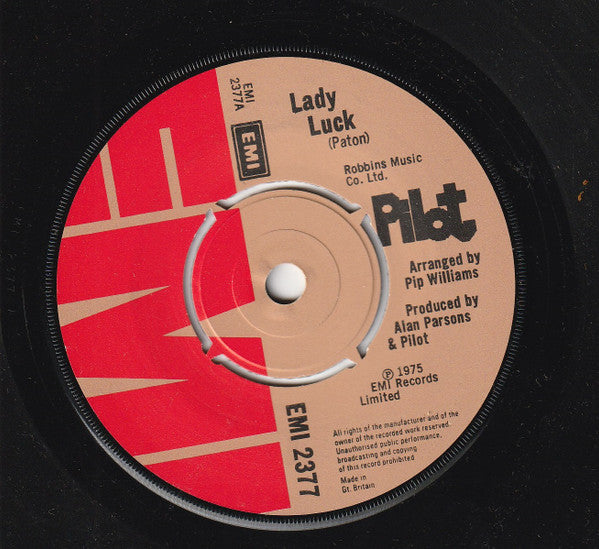 Pilot - Lady Luck (7", Single, 4 p)