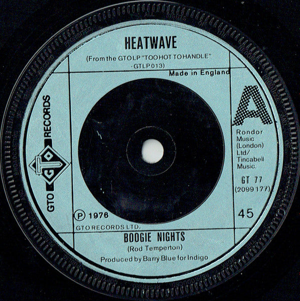 Heatwave - Boogie Nights (7", Single, Inj)