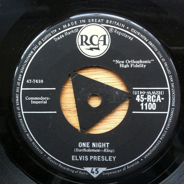 Elvis Presley - One Night / I Got Stung (7", Single)