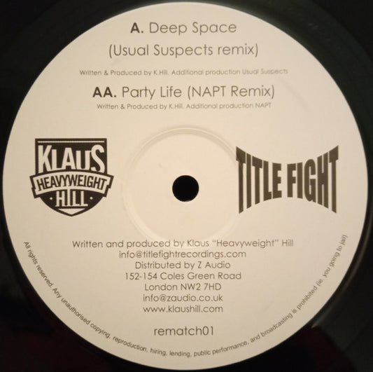 Klaus Heavyweight Hill* - Title Fight Remixed (12")