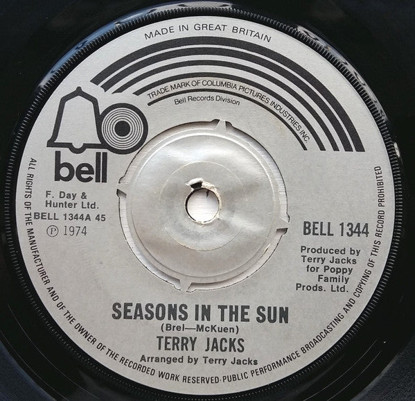Terry Jacks - Seasons In The Sun (7", Single)