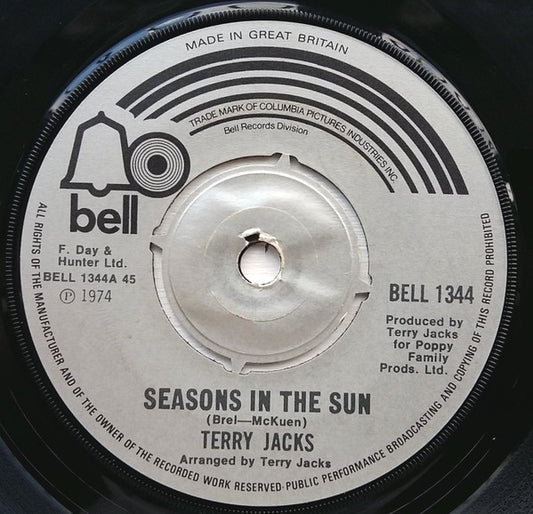Terry Jacks - Seasons In The Sun (7", Single)