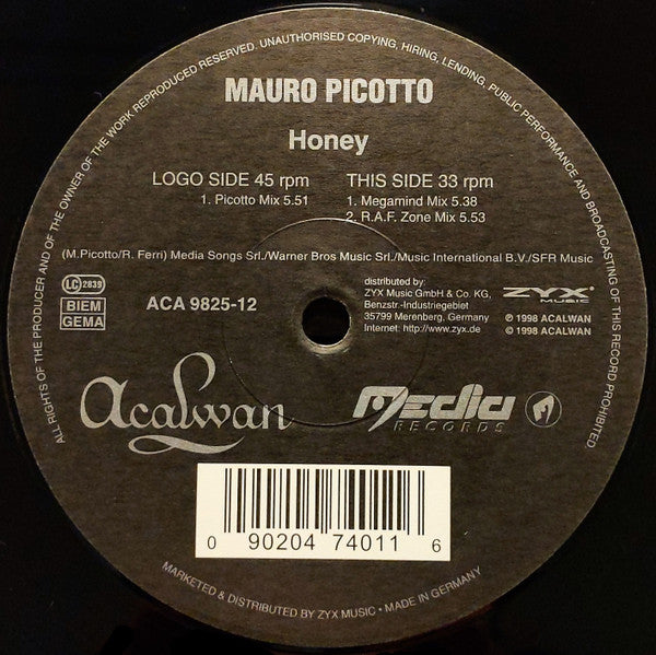 Mauro Picotto - Honey (12")