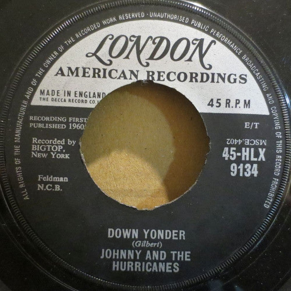 Johnny And The Hurricanes - Down Yonder (7")