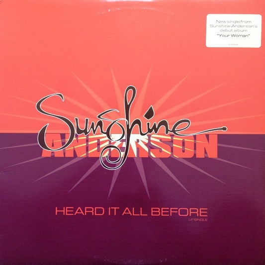 Sunshine Anderson - Heard It All Before (12", Single)