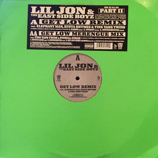 Lil Jon & The East Side Boyz* - Get Low (Remix) (12")