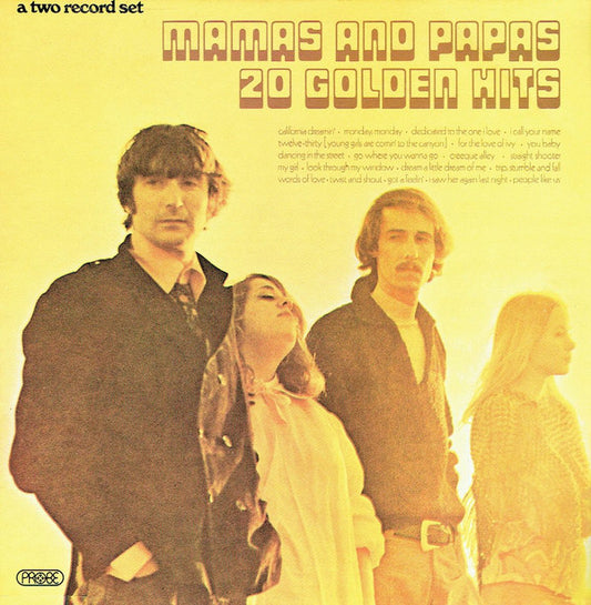 Mamas And Papas* - 20 Golden Hits (2xLP, Comp)