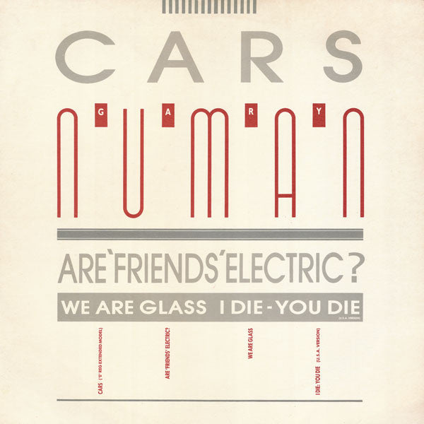 Gary Numan - Cars (12")